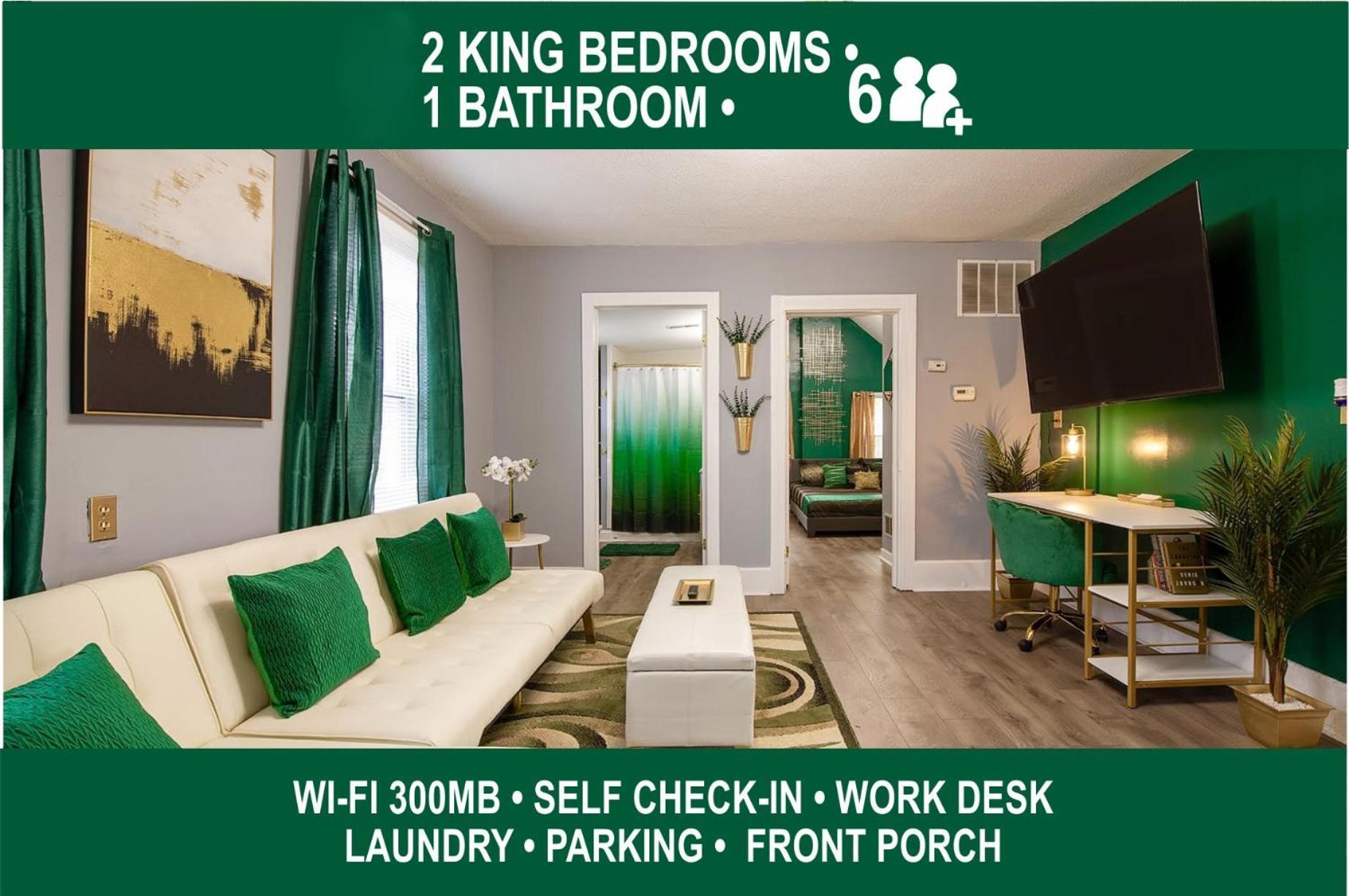 The Tremont Emerald - By Christmas Story House - Historic Charm & Modern Comfort Near Downtown With Parking, 300Mb Wifi & Self Check-In Кливленд Экстерьер фото